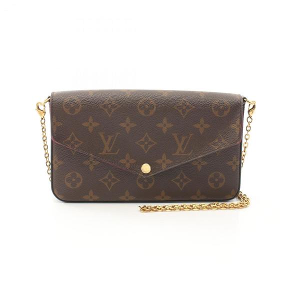 Louis Vuitton Felicie Pochette Shoulder Bag, Coated Canvas, Monogram, Women's, - Picture 1 of 10